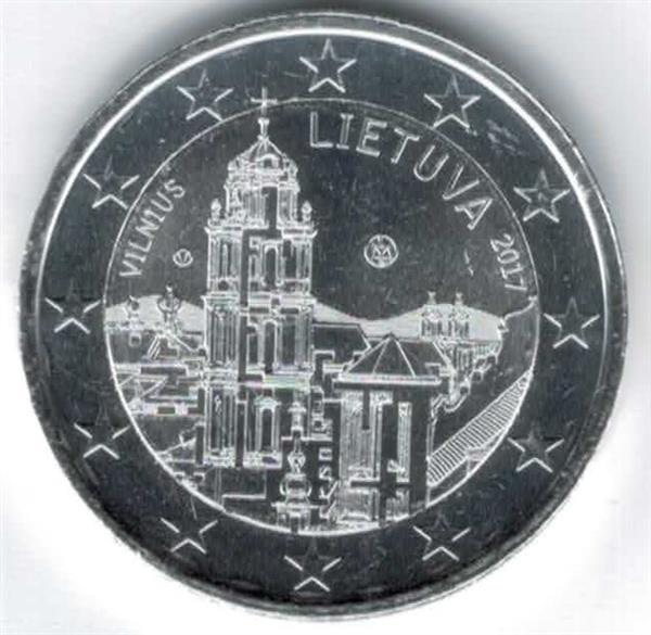 Grote foto litouwen 2 euro 2017 vilnius verzilverd verzamelen munten overige
