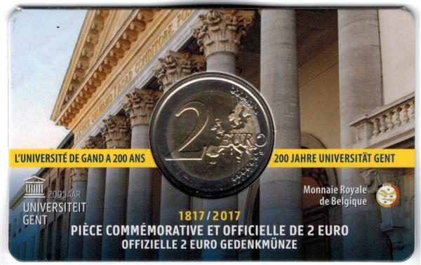 Grote foto belgi 2 euro 2017 coincard gent nederlands verzamelen munten overige
