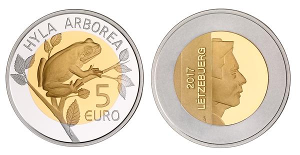 Grote foto luxemburg 5 euro 2017 kikker verzamelen munten overige