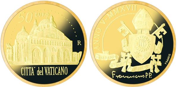 Grote foto vaticaan 20 en 50 euro 2017 goud verzamelen munten overige