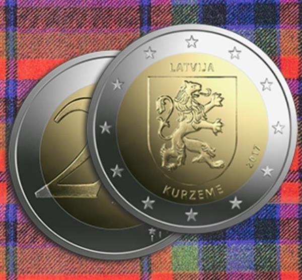 Grote foto letland 2 euro 2017 kurzeme verzamelen munten overige
