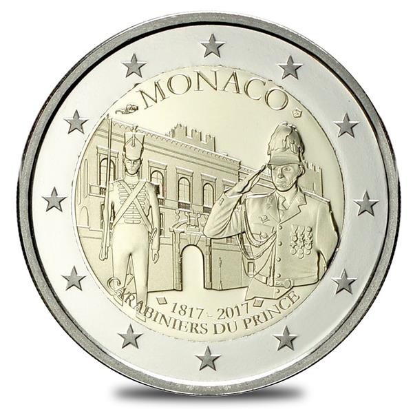 Grote foto monaco 2 euro 2017 carabiniers du monaco verzamelen munten overige