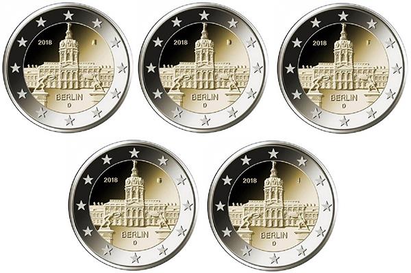 Grote foto duitsland 2 euro 2018 berlijn charlottenburg 5 verzamelen munten overige