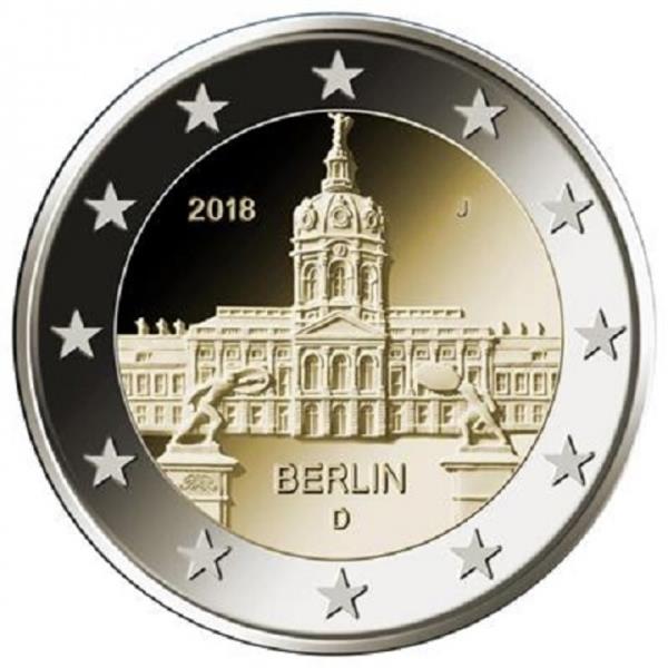 Grote foto duitsland 2 euro 2018 berlijn charlottenburg 5 verzamelen munten overige