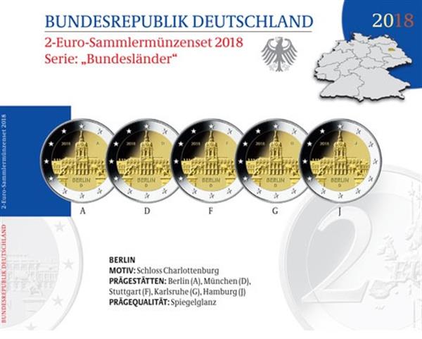 Grote foto duitsland 2 euro 2018 charlottenburg proof verzamelen munten overige