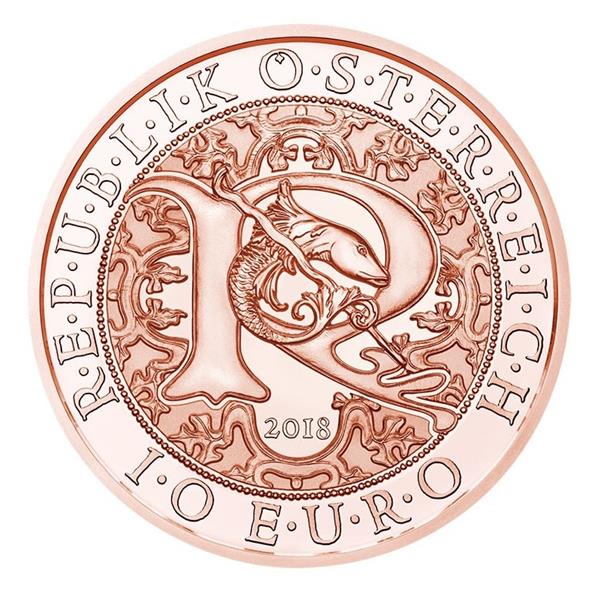 Grote foto oostenrijk 10 euro 2018 engel raphael koper verzamelen munten overige