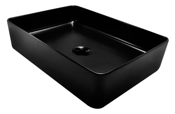 Grote foto saniflex opzetwastafel rechthoek 350x500x145 zwart doe het zelf en verbouw sanitair