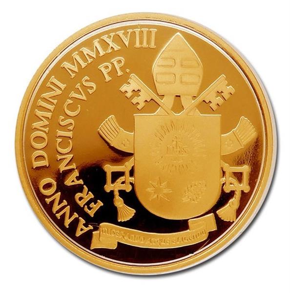 Grote foto vaticaan proofset 2018 50 euro goud verzamelen munten overige