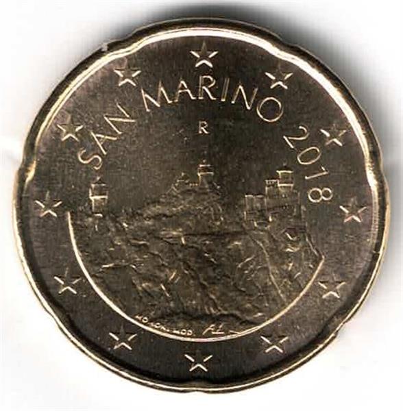 Grote foto san marino 20 cent 2018 verzamelen munten overige