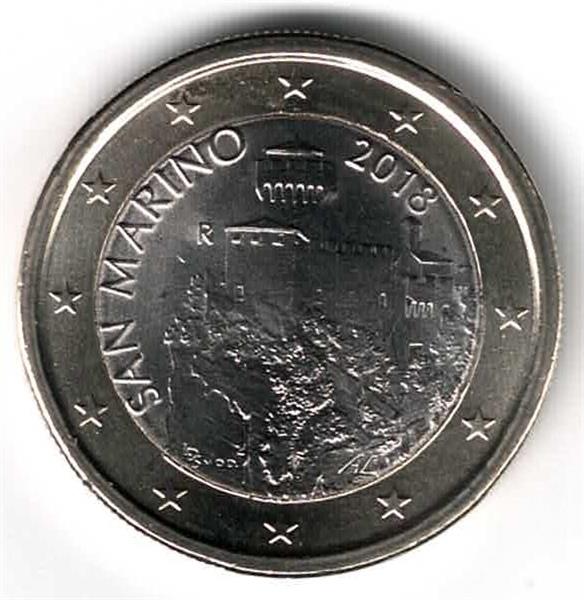 Grote foto san marino 1 euro 2018 verzamelen munten overige