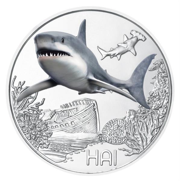 Grote foto oostenrijk 3 euro 2018 haai verzamelen munten overige