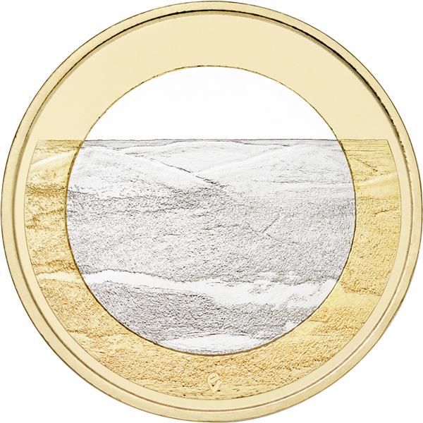 Grote foto finland 5 euro 2018 pallastunturi verzamelen munten overige
