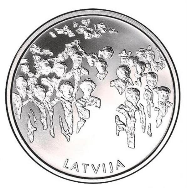 Grote foto letland 5 euro 2018 tuin van het lot verzamelen munten overige