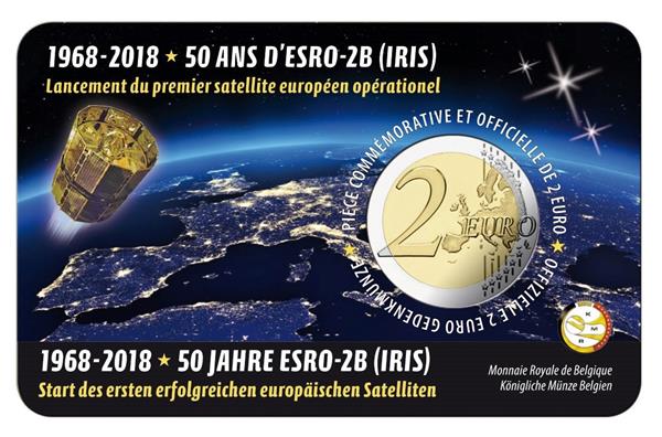 Grote foto belgi 2 euro 2018 esro 2b coincard nederlands verzamelen munten overige