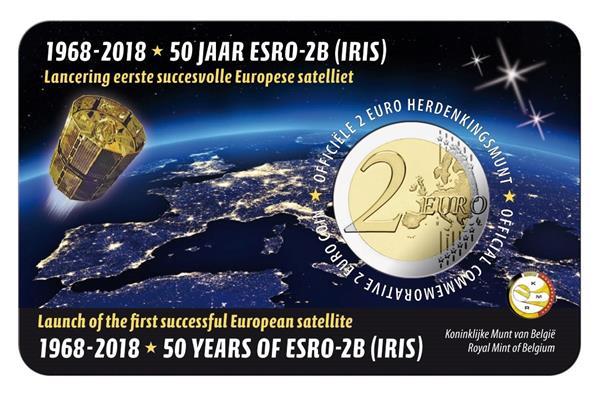 Grote foto belgi 2 euro 2018 esro 2b coincard frans verzamelen munten overige