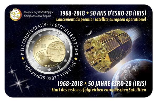 Grote foto belgi 2 euro 2018 esro 2b coincard frans verzamelen munten overige