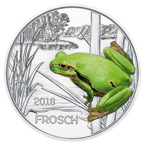 Grote foto oostenrijk 3 euro 2018 kikker verzamelen munten overige