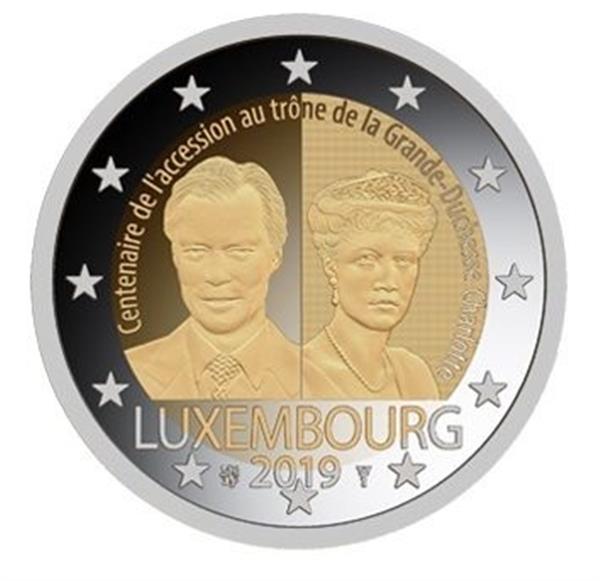 Grote foto luxemburg 2 euro 2019 charlotte verzamelen munten overige
