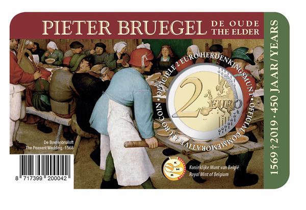 Grote foto belgie 2 euro 2019 pieter bruegel coincard frans verzamelen munten overige