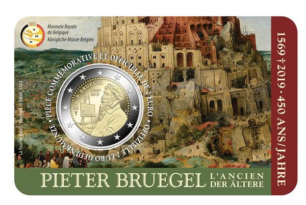 Grote foto belgie 2 euro 2019 pieter bruegel coincard frans verzamelen munten overige