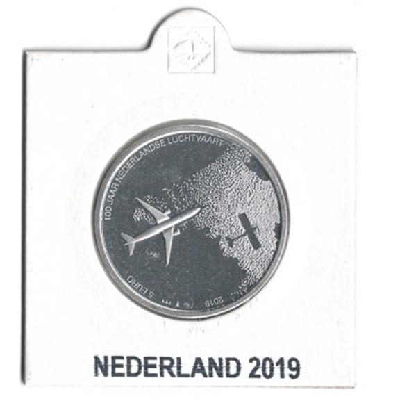 Grote foto nederland 5 euro 2019 100 jaar luchtvaart vijfje unc verzamelen munten overige