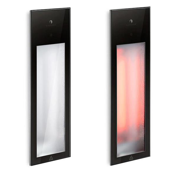 Grote foto sunshower square pure 2.0 black inbouw infrarood beauty en gezondheid zonnebanken