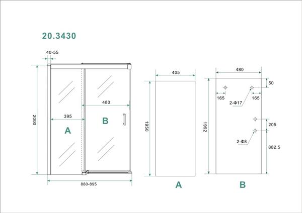 Grote foto saniflex softclose 2.0 douchedeur 900x2000 8mm nano doe het zelf en verbouw sanitair