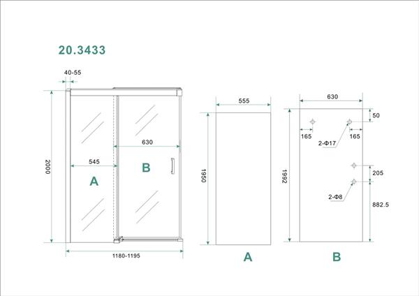 Grote foto saniflex softclose 2.0 douchedeur 1200x2000 8mm nano doe het zelf en verbouw sanitair