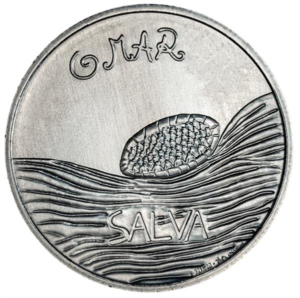 Grote foto portugal 5 euro 2019 de zee getekend door een kind verzamelen munten overige