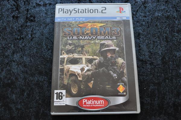 Grote foto socom 3 u.s.navy seals platinum playstation 2 ps2 spelcomputers games playstation 2