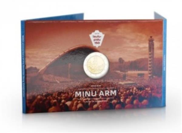 Grote foto estland 2 euro 2019 estisch zangfeest coincard verzamelen munten overige