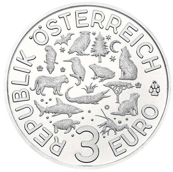 Grote foto oostenrijk 3 euro 2019 otter verzamelen munten overige
