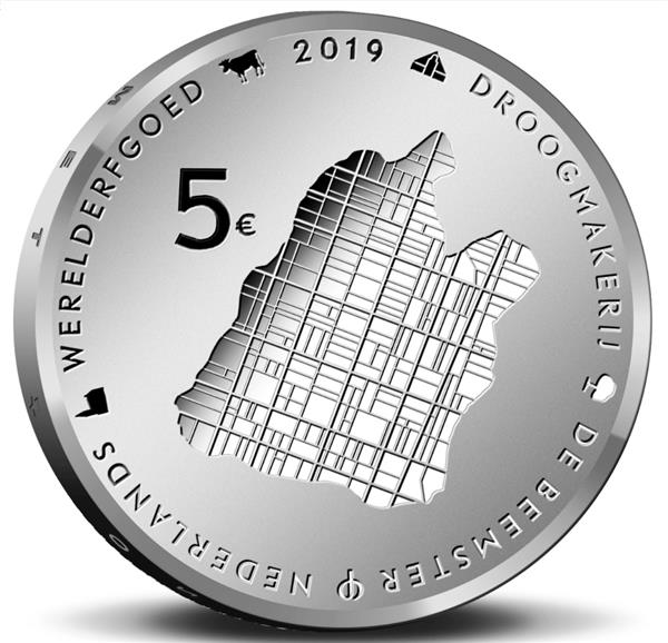 Grote foto nederland 5 euro 2019 beemster vijfje unc verzamelen munten overige