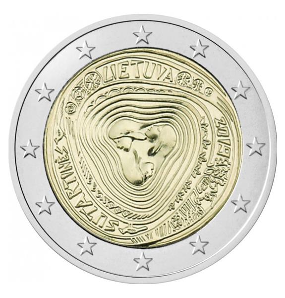 Grote foto litouwen 2 euro 2019 sutartines verzamelen munten overige