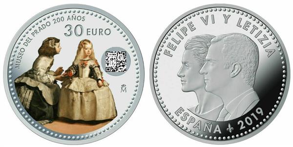 Grote foto spanje 30 euro museum del prado verzamelen munten overige