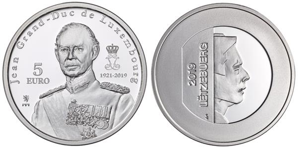Grote foto luxemburg 5 euro 2020 groothertog jean van luxemburg verzamelen munten overige