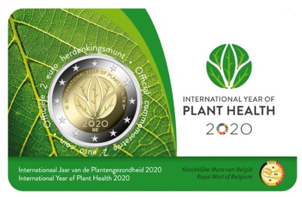 Grote foto belgi 2 euro 2020 plantgezondheid coincard nederlands verzamelen munten overige
