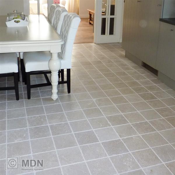 Grote foto turks hardsteen beige getrommeld 20x20 1m doe het zelf en verbouw tegels