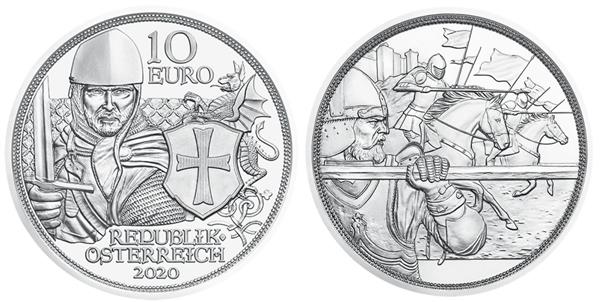 Grote foto oostenrijk 10 euro 2020 dapperheid zilver bu verzamelen munten overige