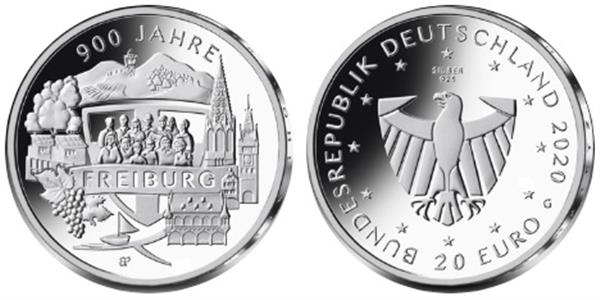 Grote foto duitsland 20 euro 2020 900 jaar freiburg verzamelen munten overige