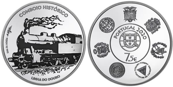 Grote foto portugal 7 5 euro 2020 historische treinen verzamelen munten overige