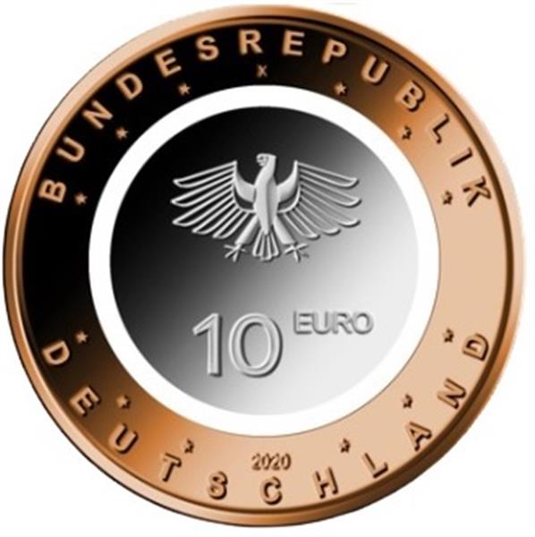 Grote foto duitsland 10 euro 2020 op het land verzamelen munten overige