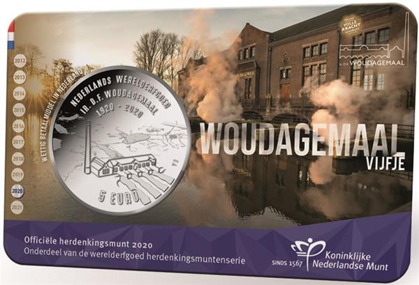 Grote foto nederland 5 euro 2020 woudagemaal coincard unc verzamelen munten overige