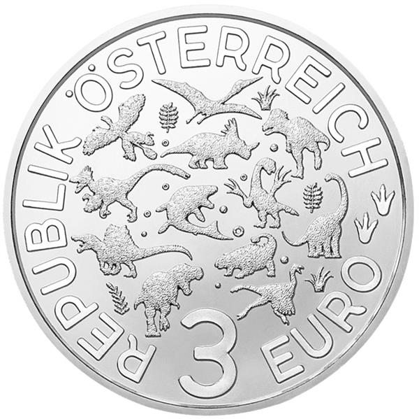 Grote foto oostenrijk 3 euro 2020 t rex verzamelen munten overige