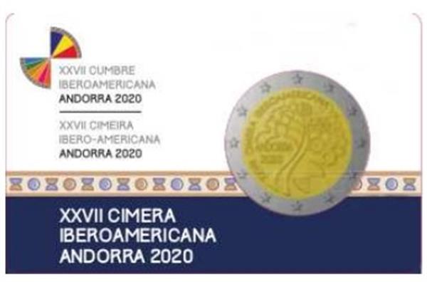 Grote foto andorra 2 euro 2020 27e ibero amerikaanse topconferentie proof verzamelen munten overige