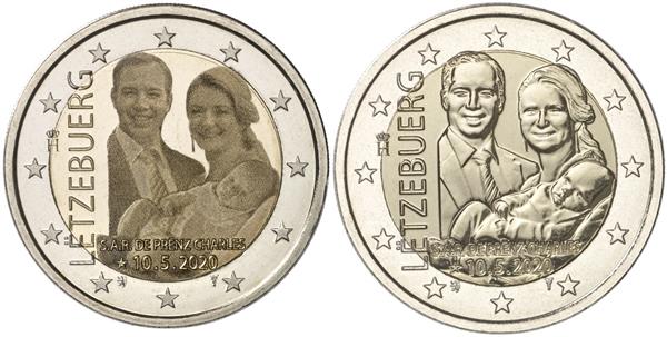 Grote foto luxemburg 2 euro 2020 prins charles foto reli f variant verzamelen munten overige
