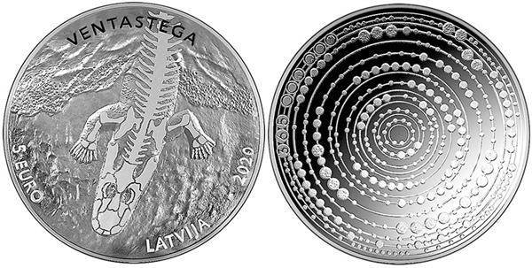 Grote foto letland 5 euro 2020 ventastega verzamelen munten overige