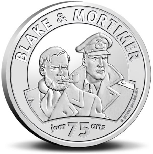 Grote foto belgi 5 euro 2021 blake en mortimer coincard verzamelen munten overige