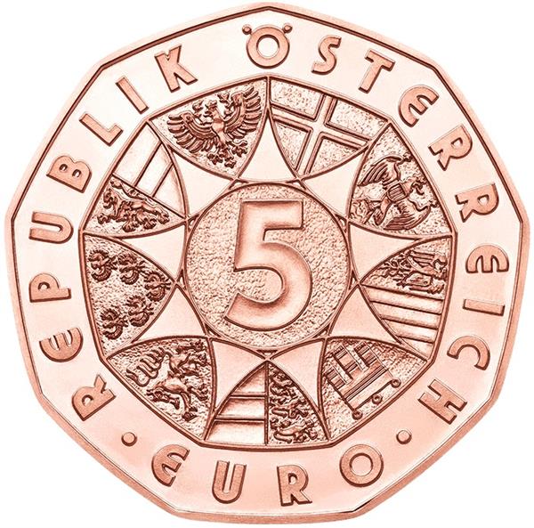 Grote foto oostenrijk 5 euro 2021 paaskuiken koper verzamelen munten overige