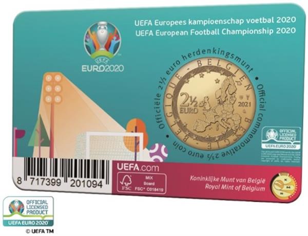 Grote foto belgi 2 5 euro 2021 het ek 2020 coincard frans verzamelen munten overige